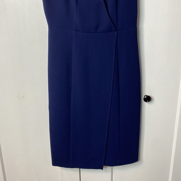 BCBGeneration Navy Blue Mini Dress VNeck crossover - 2 - Picture 4 of 9